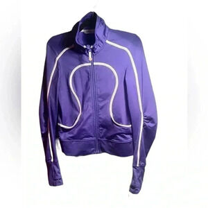 Lululemon scuba full zip lightweight purple blue lng sleeve athletic yoga jacket